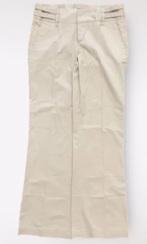 Zara Basic‎ Tan Wide Leg Dress Pants Size US 6 Business Casual Minimalist thumbnail 1