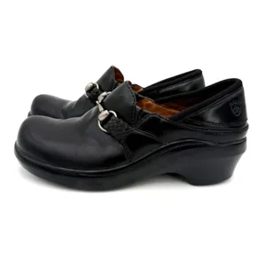 Ariat Women's Black Mar Leather Horse Bit Slip On Clogs Shoes Size 6.5 thumbnail 5