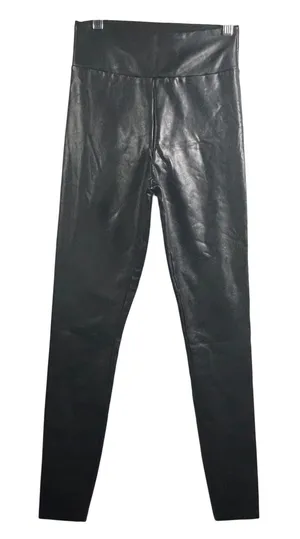 Abercrombie and Fitch Faux Leather Leggings Pants Black‎ XS High Rise thumbnail 1