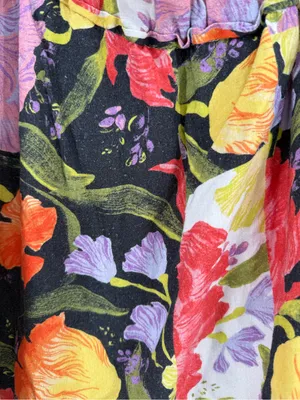 Anthropologie‎ x Yukiko Noritake floral one sleeve mini shift dress size xxsp thumbnail 10