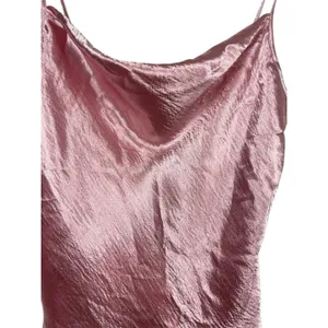 Victoria's Secret Y2K 2000s Shiny Pink Cowl Neck Spaghetti Strap Sleeveless Top S thumbnail 3