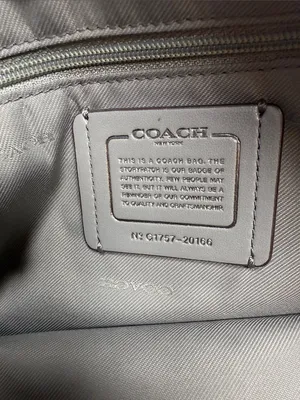 Coach Prairie Leather Satchel Handbag Purse thumbnail 6