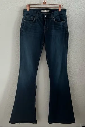 J Brand Babe Flare Denim Jeans Classic Style 9230216 27 thumbnail 1