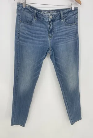 American Eagle Outfitters Women's Super Stretch Jeans Size 14‎ Q0002 thumbnail 1