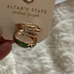 NEW Altar’d State Arula 4 Pack of Rings NWT thumbnail 3