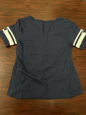 NFL Dallas Cowboys V-Neck Jersey T-Shirt Size Small thumbnail 3