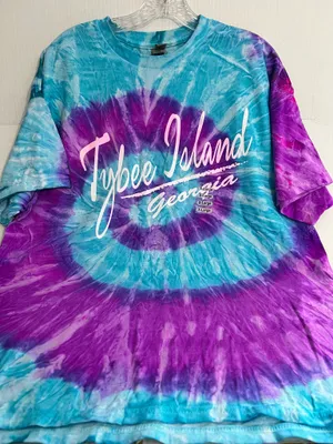 Gildan Tybee Island Georgia Tie Dye Souvenir T Shirt thumbnail 1