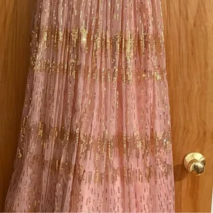 Hailey Logan by Adrianna Papell Pink & Gold‎ Formal Prom Maxi Dress Juniors 3/4 thumbnail 7