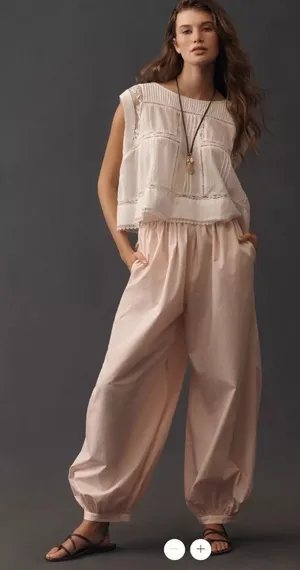Anthropologie Maeve Poplin Harem Pants thumbnail 1