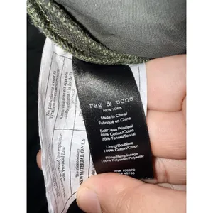 RAG &‎ BONE Liner Quilted Slub Cotton Canvas Jacket Army Green Size Small Boho thumbnail 7