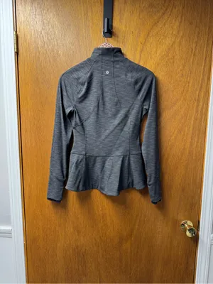 Lululemon Gait Keeper Jacket Full Zip Long Sleeves Heathered Black 6 W4AKFS thumbnail 12
