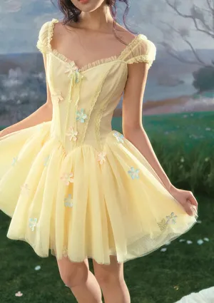 NEW LaceMade Flower Archer Corset Dress Size L thumbnail 1
