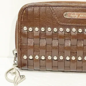 Baby Phat Vintage Y2K Brown‎ Studded Full Zip Multi Card Wallet thumbnail 2