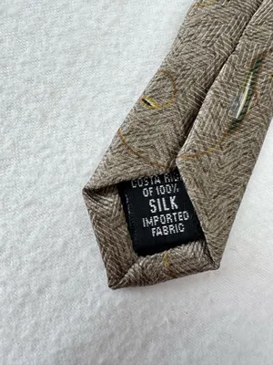 Bill Blass Tie Black Label Abstract Silk Vintage Green Art Deco Design Office thumbnail 5