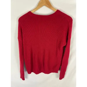 Hollister Cable Knit Red Knit Sweater Size XS thumbnail 4