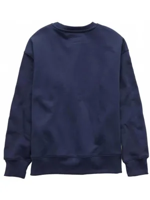 AE Everyday Luxe Graphic Crew Neck Sweatshirt American Eagle NWT Navy Small thumbnail 3