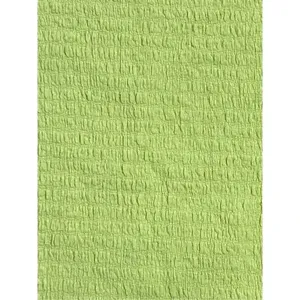 Nordstrom Y2K Slip Midi Dress Womens Small Lime Green Smocked Crinkle Summer Fairy NWT thumbnail 5