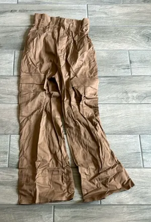 Collusion paper bag waist pants Brown Size 6 thumbnail 1