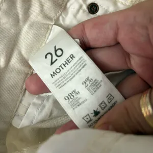 MOTHER DENIM The Looker Cream For A Day‎ Jeans Size 26 thumbnail 4