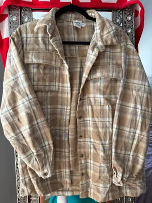 Princess Polly Oversized Plaid Shacket thumbnail 1