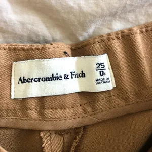 Abercrombie & Fitch Straight Leg Pants in Camel Tan thumbnail 3