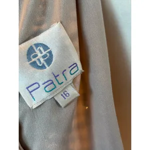 Patra Vintage Sequin Beaded Cocktail Dress Silver Art Deco Gatsby Sz 16 RN 65518 thumbnail 3