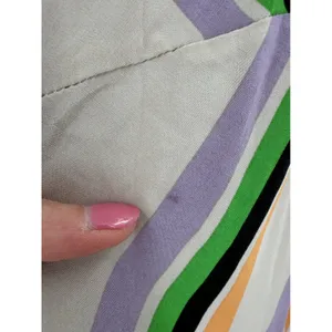 ASTR The Label Midi Dress Womens S Multicolor Striped Slit Boho Party Cocktail thumbnail 6