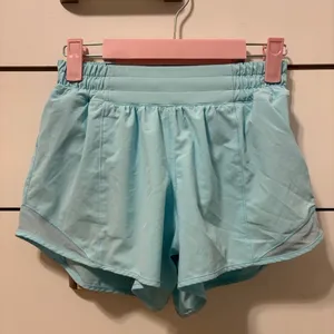 Lululemon Hotty Hot Shorts Long 4" Hydra Blue thumbnail 3