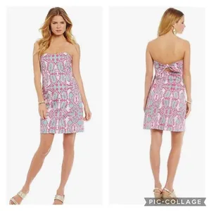 KAELI SMITH‎ Meghan Shell Mirror Sundress Dress Aqua/Pink thumbnail 2