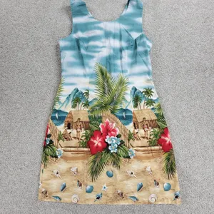 VTG KYs Hawaiian Dress Womens S Tropical Floral Beach Sleeveless Mini Sundress thumbnail 10