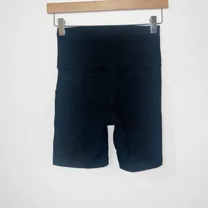 Offline by Aerie goals black high rise pull on mesh detail biker shorts thumbnail 5