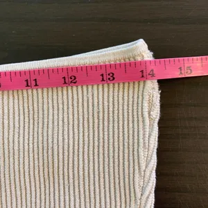 BABATON Beige Ribbed Knit Tube‎ Top Bandeau M Neutral Basic Capule Layering thumbnail 7