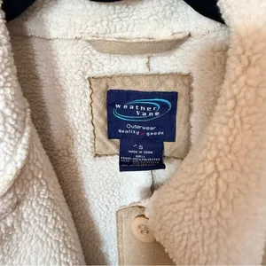Vintage Y2K weathervane suede tan coat size S thumbnail 3