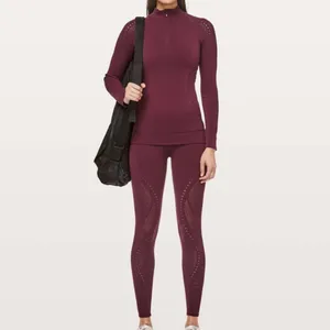 Lululemon Reveal 1/2 Zip Mindful Motion Deep Ruby thumbnail 5