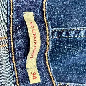 Levi's Dark Blue Jean Shorts thumbnail 4