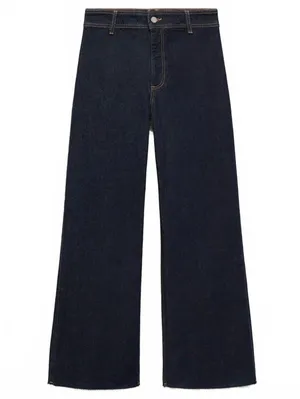 Mango Catherin Rinse-Wash Culotte Jeans NWT Open Blue Size 4 (EUR 36) thumbnail 3