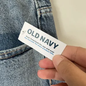 Old Navy Low Rise Baggy Wide Leg Denim Jeans Pants Cotton Blend Blue Size 12 thumbnail 8