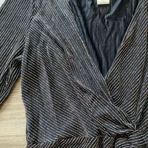 Altard State Black Metallic long Sleeve Dress M thumbnail 2