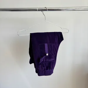 Y2K Tracksuit Purple Velour Lounge Pants S Drawstring Bimbocore McBling thumbnail 12