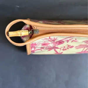 Tommy Bahama Yellow & Pink Tropical Print Cosmetic/Toiletry Bag thumbnail 5