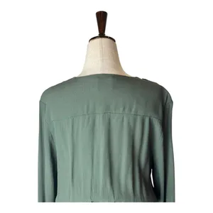 Maeve Anthropologie Dress Women XS Olive Green Faux Wrap Mini Preppy‎ Boho Retro thumbnail 12