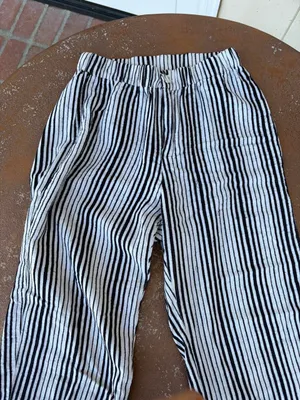 Brandy Melville white & black striped pants / waist 24 thumbnail 6