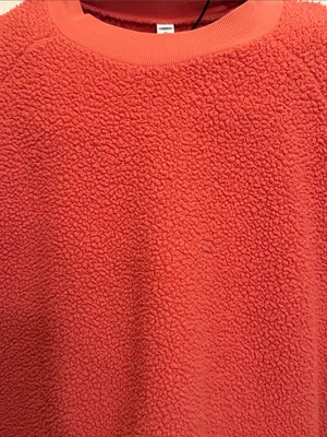 Old Navy Cozy Coral Sherpa Sweater - Soft Fleece Pullover thumbnail 2