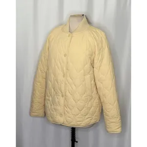 NWT!! VARLEY Luca Quilted Jacket Solid Reed Yellow Bomber Snaps Solid Medium thumbnail 6