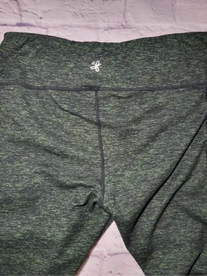 Sweetflexx Resistance Band Leggings Fat Burner Green Spacedye Size XL 14 Gym Fit thumbnail 12