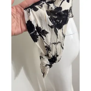 Free People Women’s Floral Ruched Crop Top Boho Cottagecore Fairycore Blouse XS thumbnail 11