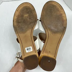 Sam Edelman Teena White Strap Gold Heeled Sandals thumbnail 6
