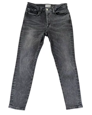 FRAME‎ Le One Skinny Jeans Hughes Washed Black High Rise Stretch LOSKC631 Size 2 thumbnail 1