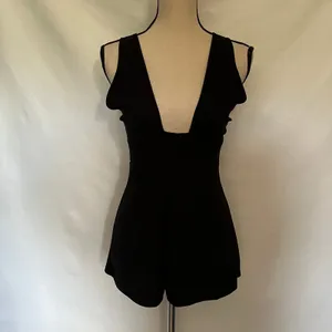 The Impeccable Pig Y2K Plunge Womens omper Sz S Strappy Resort Cross Back Club thumbnail 11
