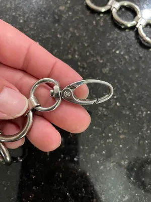 Silver Tone Metal Ring Chain Belt thumbnail 3